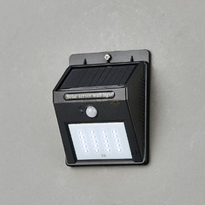 LED 태양광 피즈 외부 센서등 (방수) 2W(5000K)
