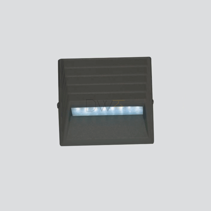 LED 호야 사각 발목등 1W (방수) (블랙/그레이)